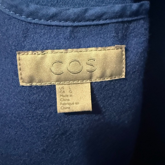 Cos Blue Zip-Up Jacket - Picture 3 of 6